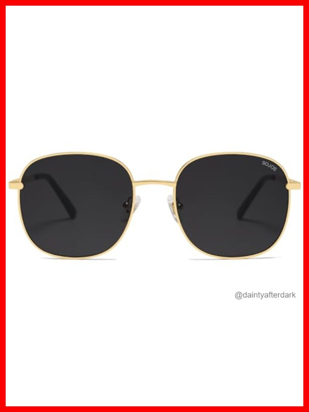 Classic Square Metal Sunglasses with UV400 Polarized Lenses
